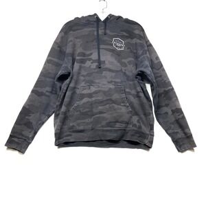 Enthuzst Hoodie Men's Large Multicolor Camouflage Cotton Fleece Lined Pullover